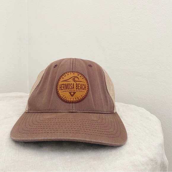Hermosa Beach • Suede Patch Logo Trucker Hat - Picture 1 of 5